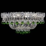 Люстра Хрустальный каскад №3 Шар зеленая в Саратове
