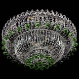 Люстра Хрустальный каскад №3 Шар зеленая в Саратове
