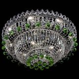 Люстра Хрустальный каскад №3 Шар зеленая в Саратове
