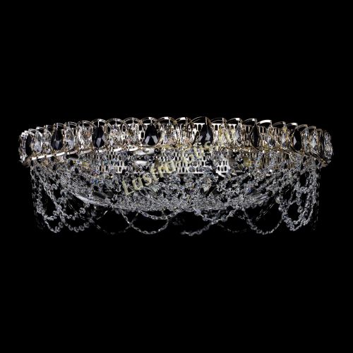 Люстра Каскад Ажур 700 мм черный в Саратове Гусь Хрустальный