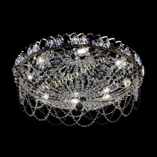 Люстра Каскад Ажур 700 мм черный в Саратове Гусь Хрустальный