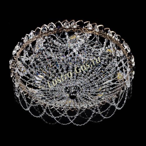 Люстра Каскад Ажур 700 мм черный в Саратове Гусь Хрустальный