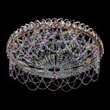 Люстра Каскад Ажур 700 мм розовый в Саратове