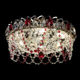 Люстра Хрустальный Каскад Ажур красный в Саратове