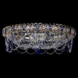 Люстра Каскад Ажур 700 мм синий в Саратове