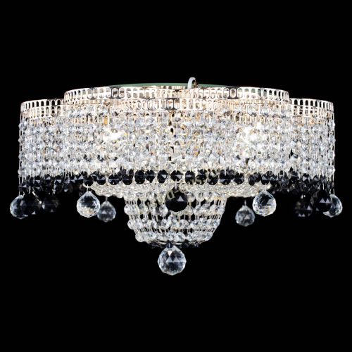 Люстра Камелия №4 черная в Саратове Гусь Хрустальный