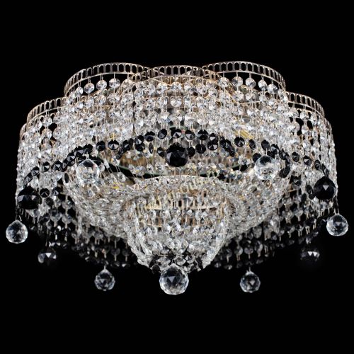 Люстра Камелия №4 черная в Саратове Гусь Хрустальный