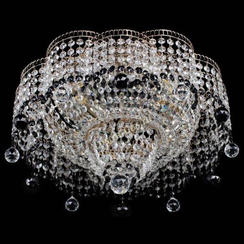 Люстра Камелия №4 черная в Саратове Гусь Хрустальный