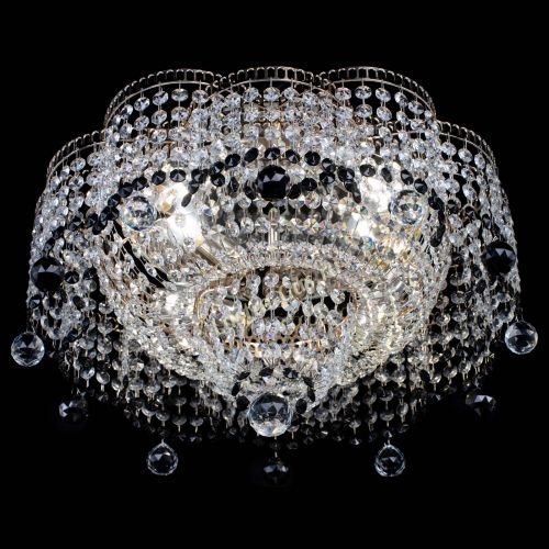 Люстра Камелия №4 черная в Саратове Гусь Хрустальный