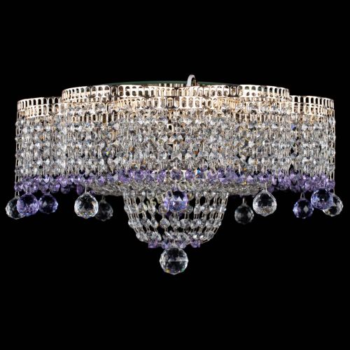 Люстра Камелия №4 фиолетовая в Саратове Гусь Хрустальный