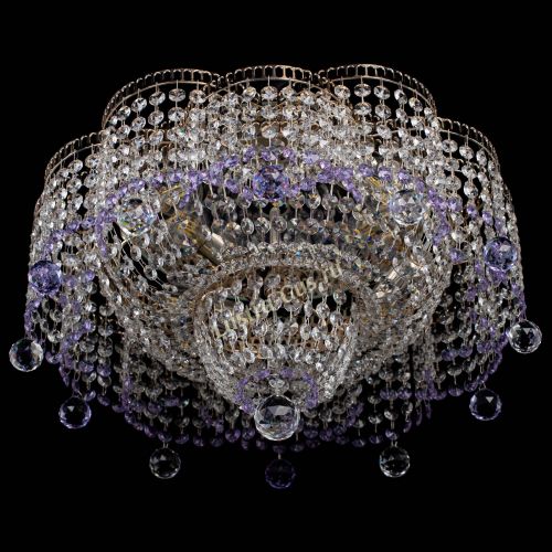 Люстра Камелия №4 фиолетовая в Саратове Гусь Хрустальный