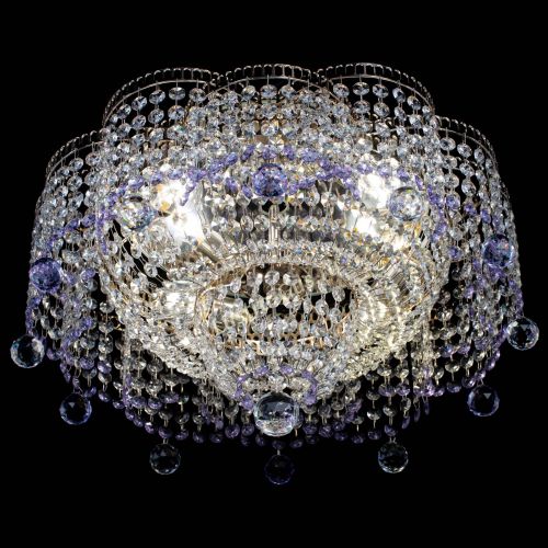 Люстра Камелия №4 фиолетовая в Саратове Гусь Хрустальный