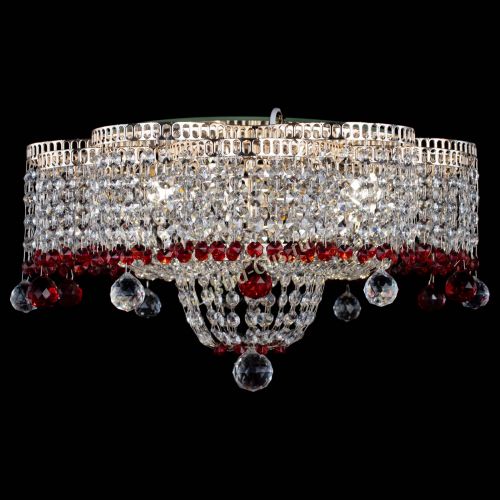 Люстра Камелия №4 красная в Саратове Гусь Хрустальный