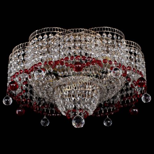Люстра Камелия №4 красная в Саратове Гусь Хрустальный