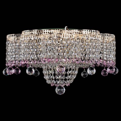 Люстра Камелия №4 розовая в Саратове Гусь Хрустальный