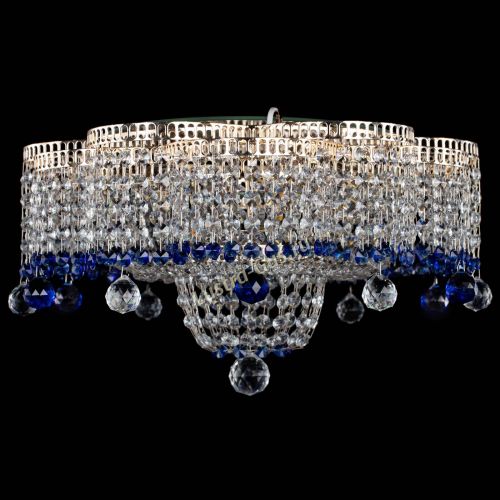 Люстра Камелия №4 синяя в Саратове Гусь Хрустальный