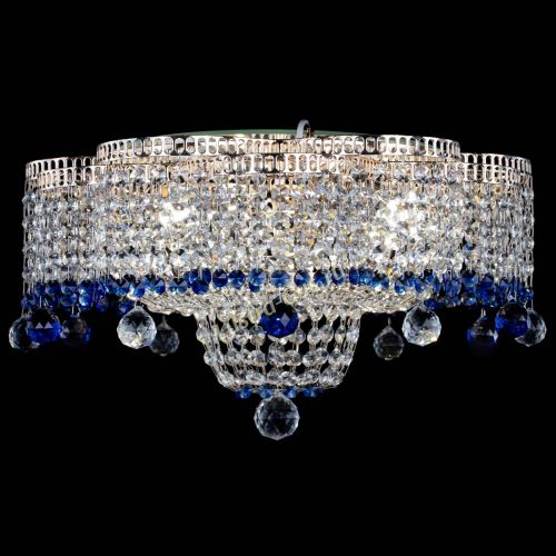 Люстра Камелия №4 синяя в Саратове Гусь Хрустальный