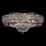Люстра Камелия №1 красная, диаметр - 600 мм, Люстры Гусь Хрустальный