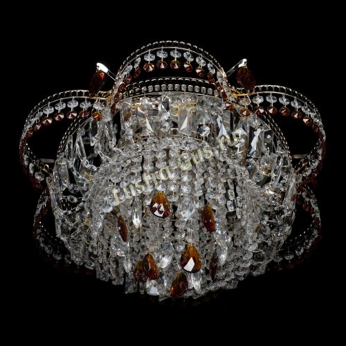 Люстра Камея №1 - 3 лампы чайная в Саратове Гусь Хрустальный