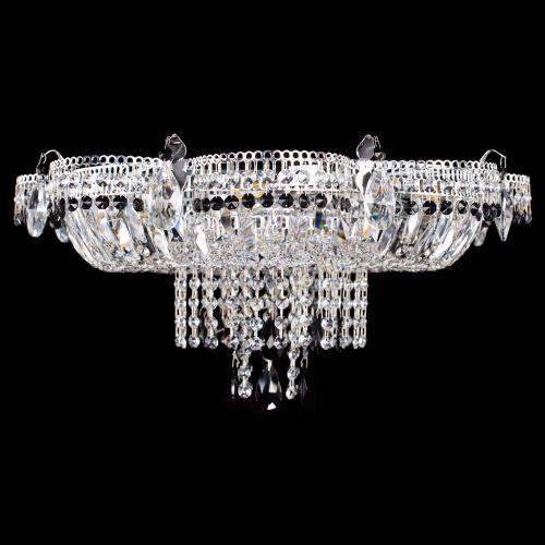 Люстра Камея №1 черная в Саратове Гусь Хрустальный