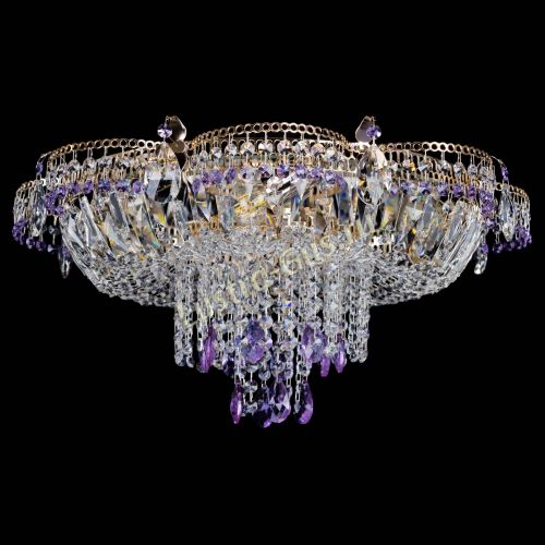 Люстра Камея №1 фиолетовая в Саратове Гусь Хрустальный