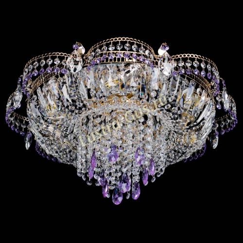 Люстра Камея №1 фиолетовая в Саратове Гусь Хрустальный