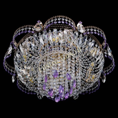 Люстра Камея №1 фиолетовая в Саратове Гусь Хрустальный