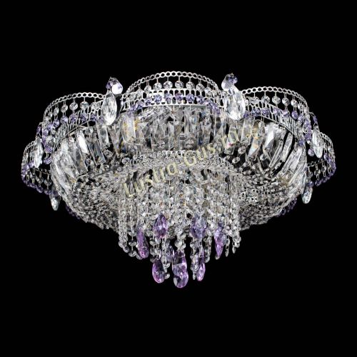 Люстра Камея №1 фиолетовая в Саратове Гусь Хрустальный