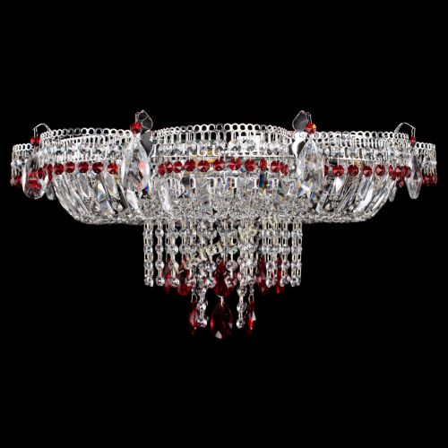 Люстра Камея №1 красная в Саратове Гусь Хрустальный