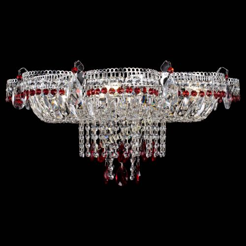 Люстра Камея №1 красная в Саратове Гусь Хрустальный