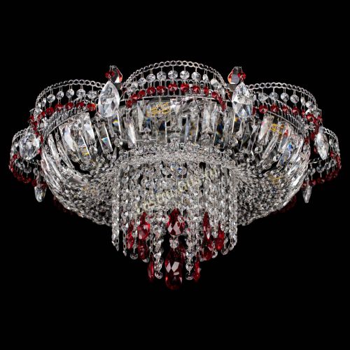 Люстра Камея №1 красная в Саратове Гусь Хрустальный