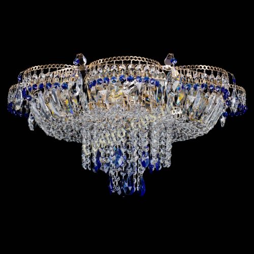 Люстра Камея №1 синяя в Саратове Гусь Хрустальный