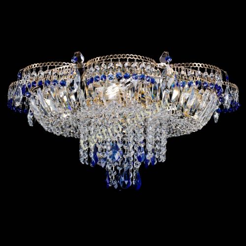 Люстра Камея №1 синяя в Саратове Гусь Хрустальный