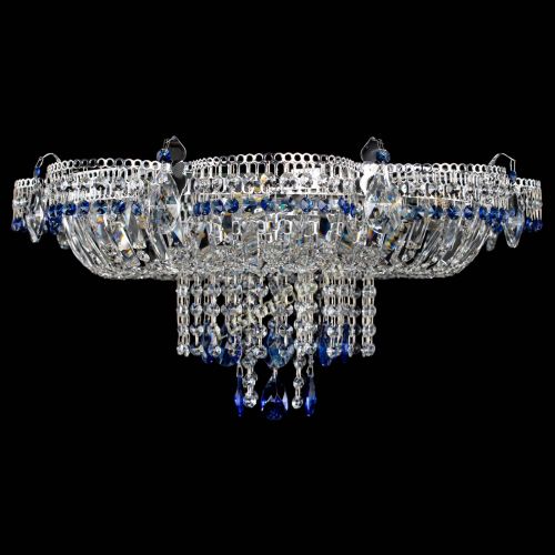 Люстра Камея №1 синяя в Саратове Гусь Хрустальный