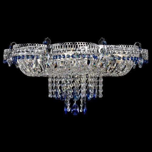 Люстра Камея №1 синяя в Саратове Гусь Хрустальный