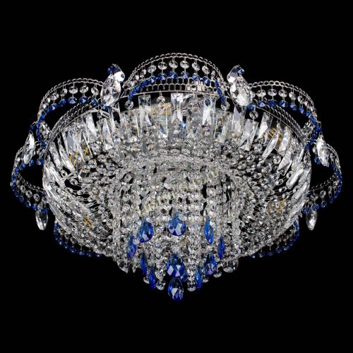 Люстра Камея №1 синяя в Саратове Гусь Хрустальный