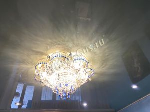 Люстра Камея №1 синяя в Саратове отзыв и фото покупателя