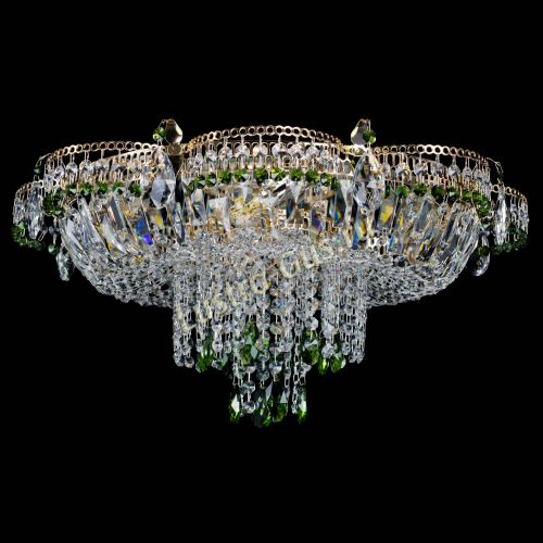 Люстра Камея №1 зеленая в Саратове Гусь Хрустальный