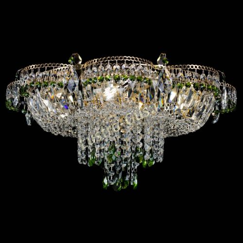 Люстра Камея №1 зеленая в Саратове Гусь Хрустальный