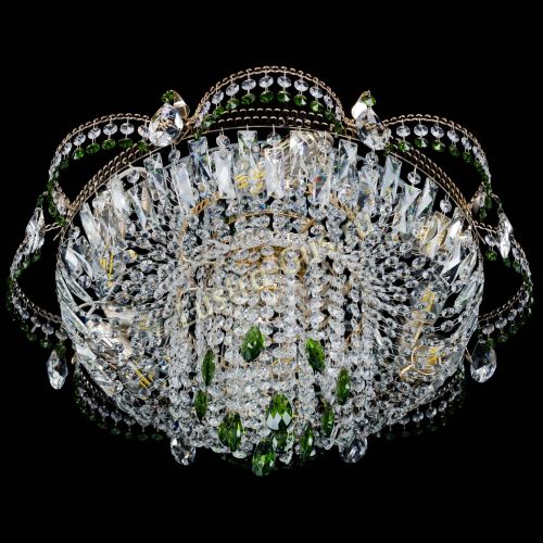 Люстра Камея №1 зеленая в Саратове Гусь Хрустальный