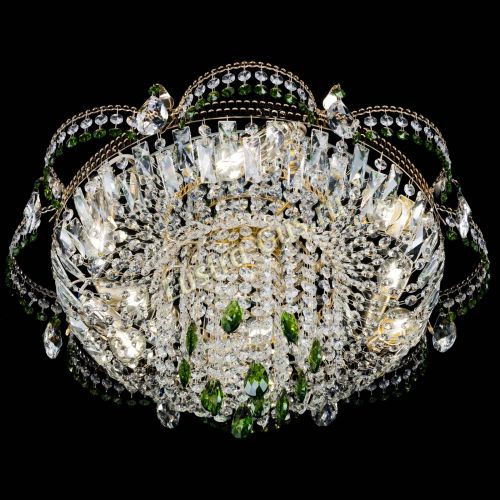 Люстра Камея №1 зеленая в Саратове Гусь Хрустальный