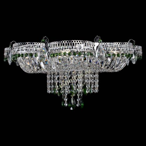 Люстра Камея №1 зеленая в Саратове Гусь Хрустальный
