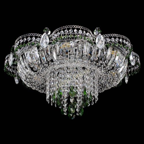Люстра Камея №1 зеленая в Саратове Гусь Хрустальный