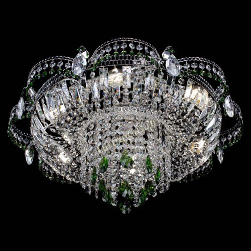Люстра Камея №1 зеленая в Саратове Гусь Хрустальный