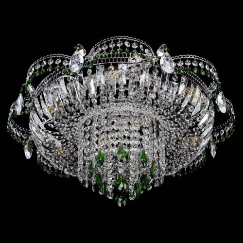 Люстра Камея №1 зеленая в Саратове Гусь Хрустальный