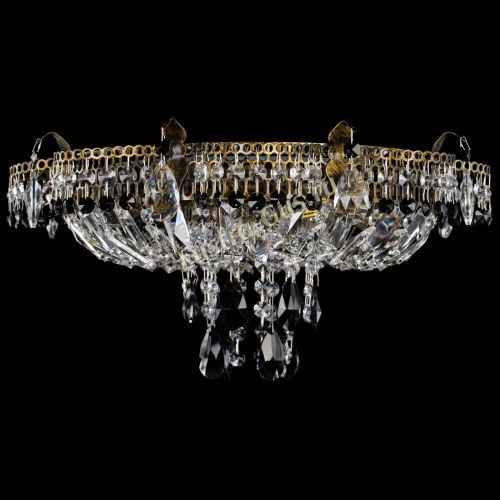 Люстра Камея №4 под бронзу черная в Саратове Гусь Хрустальный