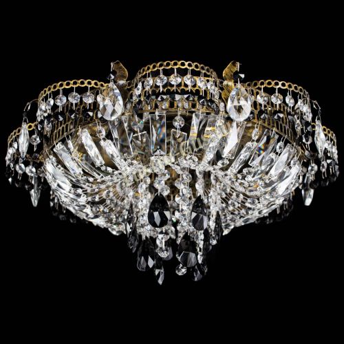 Люстра Камея №4 под бронзу черная в Саратове Гусь Хрустальный