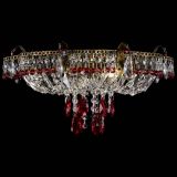 Люстра Камея №4 под бронзу красная в Саратове