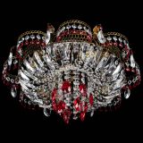 Люстра Камея №4 под бронзу красная в Саратове