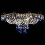 Люстра Камея №4 под бронзу синяя в Саратове